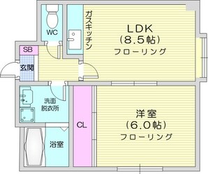 麻生駅 徒歩4分 3階の物件間取画像